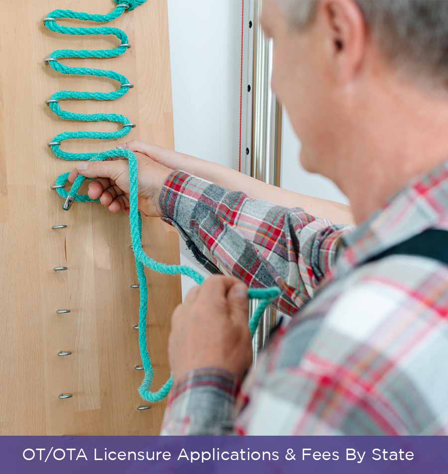 OT/OTA Licensure Applications & Fees By State